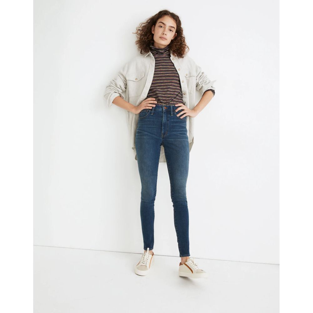 Madewell 10" High-Rise Roadtripper Supersoft Jeans in Playford Wash Size 27